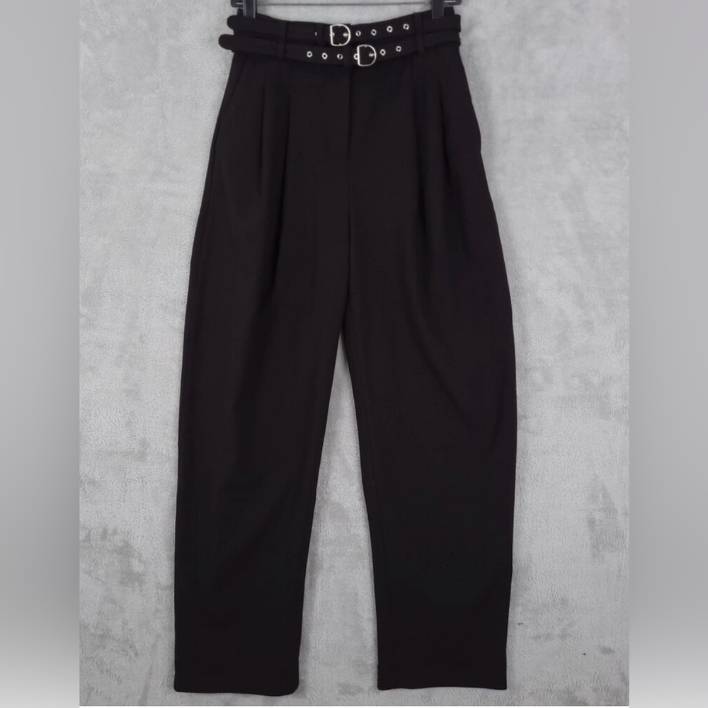 Camila cohelo revolve French Elegant Black Wide Leg Pants xs